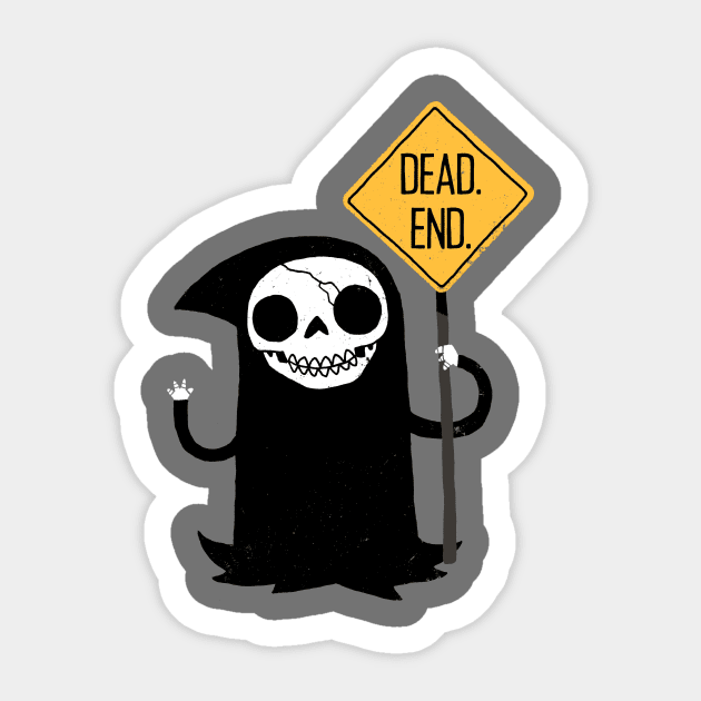 Dead End Sticker by DinoMike